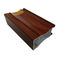 Transferência da cor da grão da madeira de carvalho 6063 que imprime a elevação de alumínio do perfil da porta lustrosa para a construção