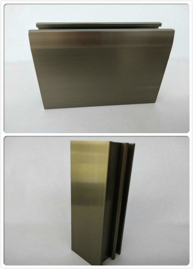Perfis de alumínio anodizados de oxidação de Champagne para a decoração / industrial