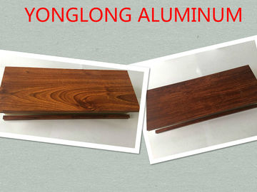 A porta de madeira de alumínio da grão perfila a cor/comprimento/dá-os forma personalizado